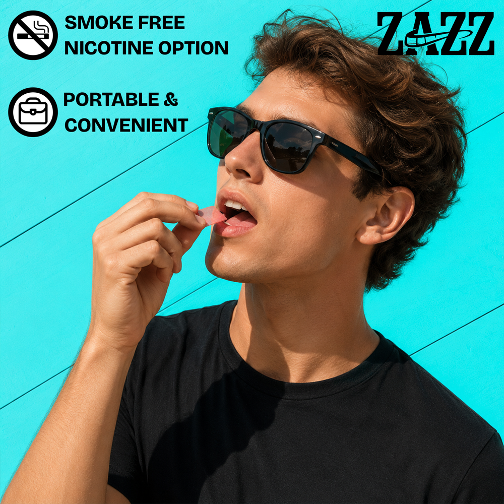 ZAZZ 24 NICOTINE STRIPS 5-PACK - DISPLAY OF 5