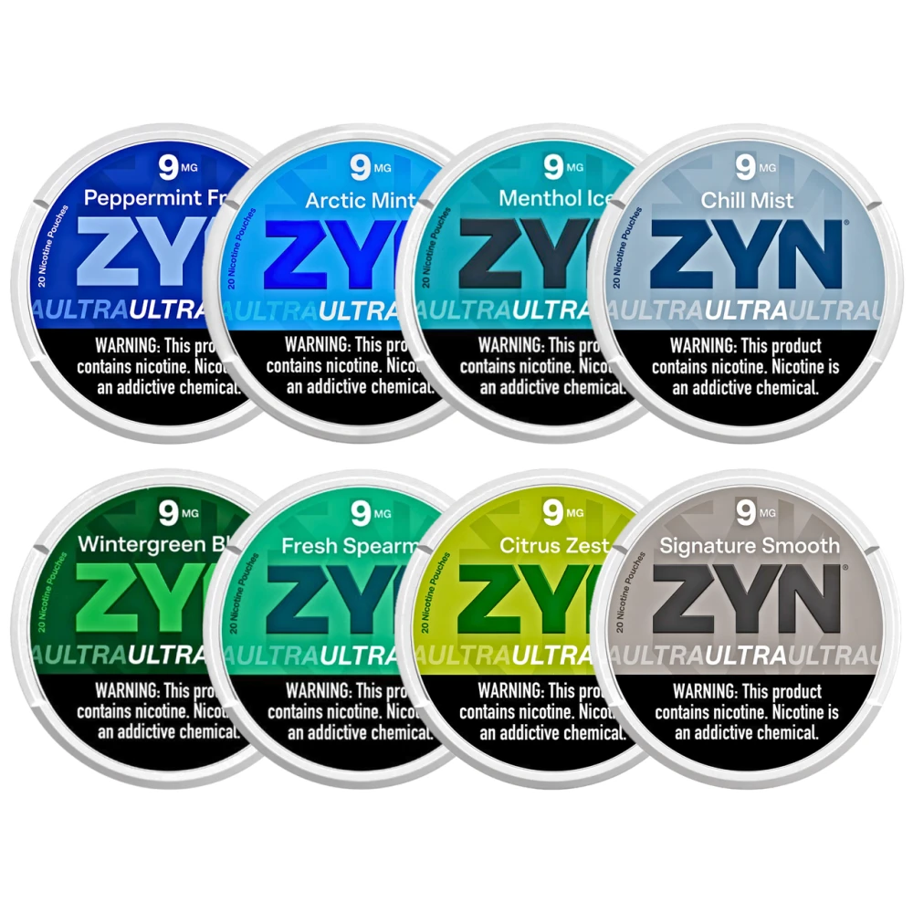 ZYN ULTRA NICOTINE POUCHES 20-PACK - DISPLAY OF 5