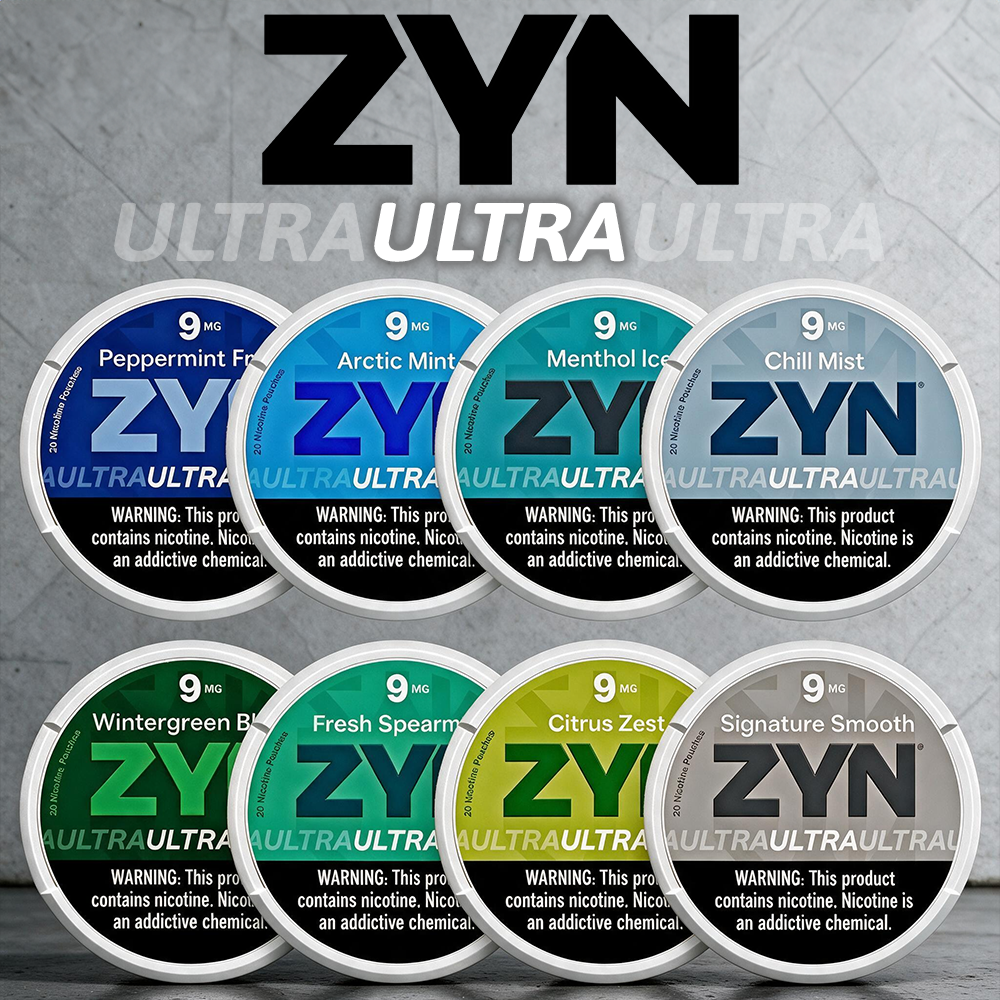 ZYN ULTRA NICOTINE POUCHES 20-PACK - DISPLAY OF 5