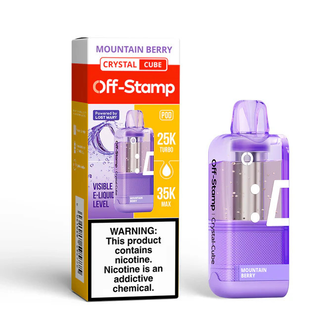 OFF STAMP X-CUBE CRYSTAL 35,000 PUFFS DISPOSABLE (POD ONLY) - DISPLAY OF 5