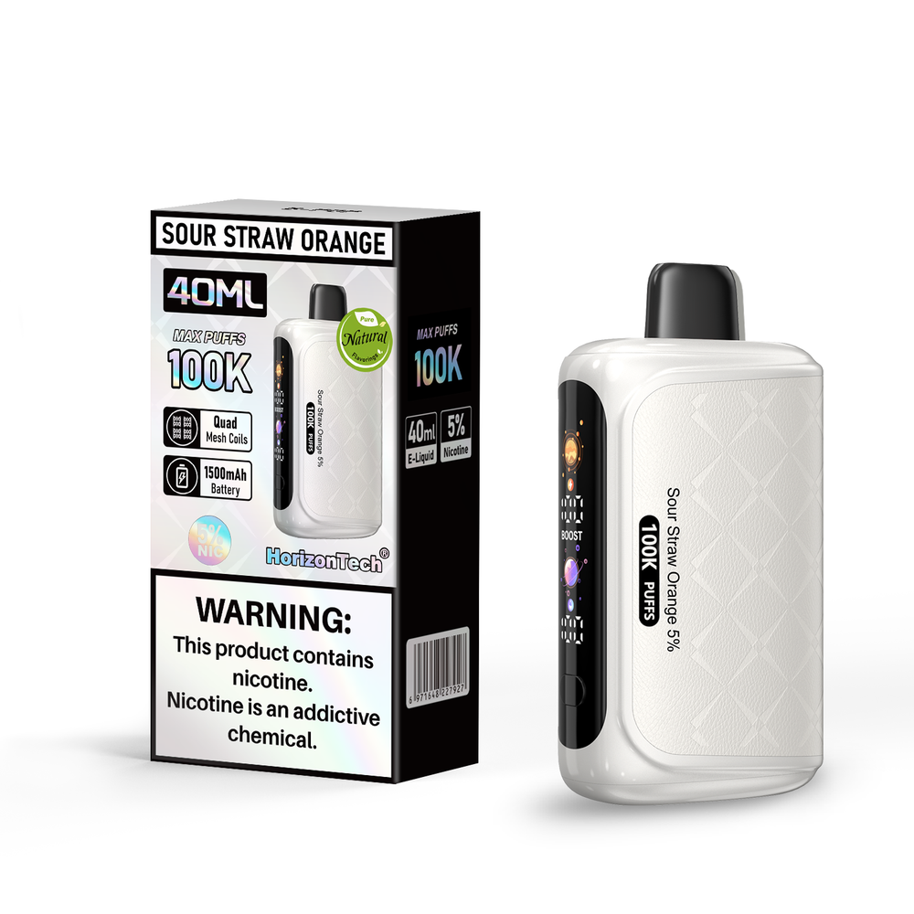 HORIZONTECH 100,000 PUFFS DISPOSABLE VAPE - DISPLAY OF 5