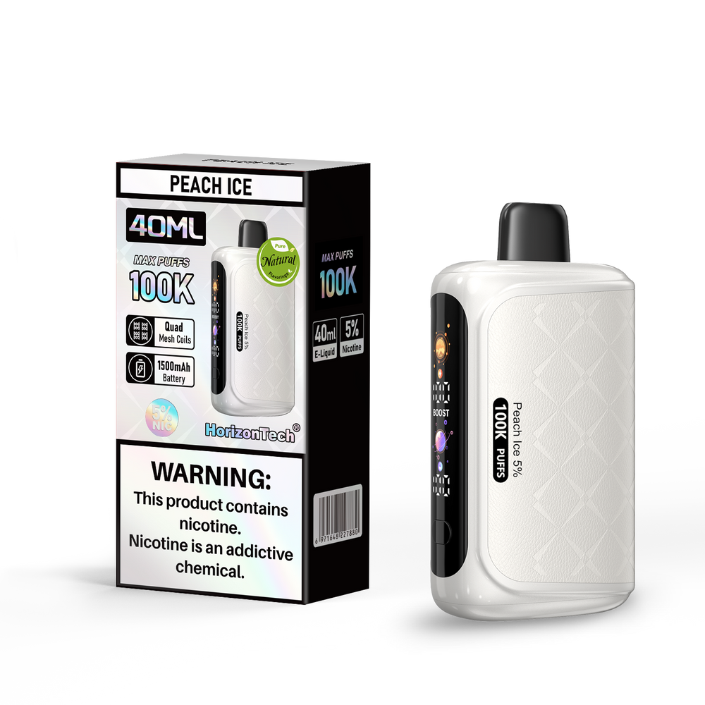 HORIZONTECH 100,000 PUFFS DISPOSABLE VAPE - DISPLAY OF 5