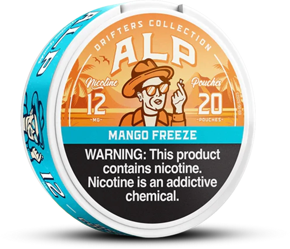 ALP DRIFTERS NICOTINE POUCHES 20-PACK - DISPLAY OF 5 Mango Freeze