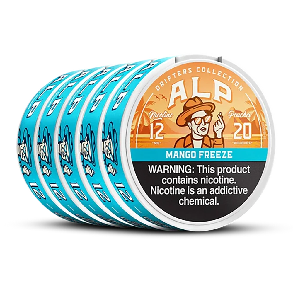 ALP DRIFTERS NICOTINE POUCHES 20-PACK - DISPLAY OF 5 Mango Freeze