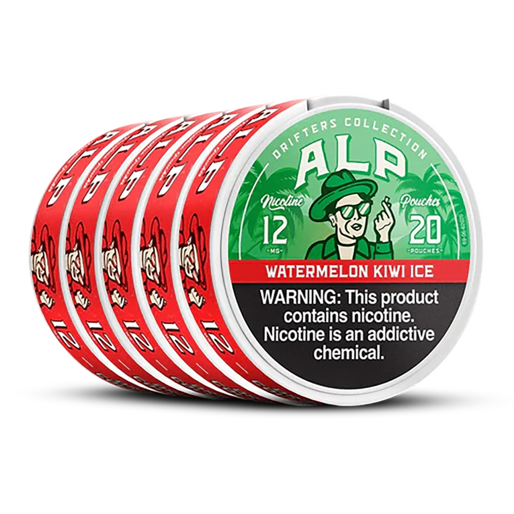 ALP DRIFTERS NICOTINE POUCHES 20-PACK - DISPLAY OF 5 Watermelon kiwi Ice