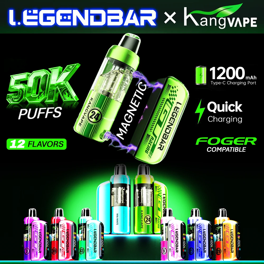 KANGVAPE LEGENDBAR 50,000 PUFFS DISPOSABLE VAPE (FULL KIT) - DISPLAY OF 5