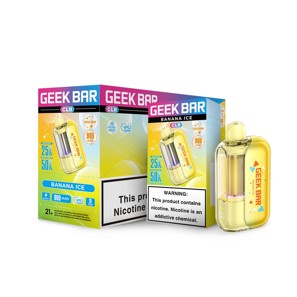 GEEK BAR CLR 50,000 PUFFS DISPOSABLE VAPE - DISPLAY OF 5