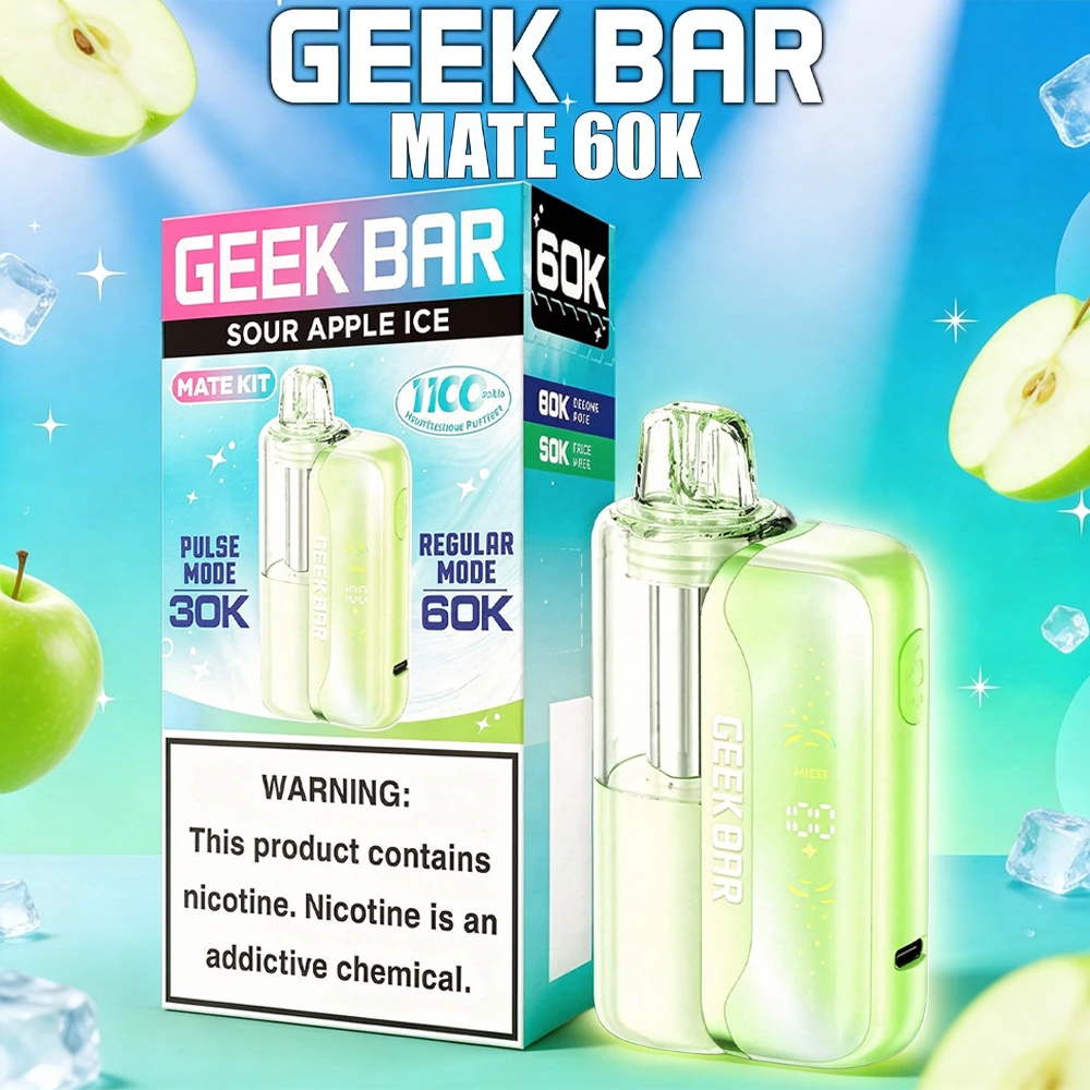 GEEK BAR MATE 60,000 PUFFS DISPOSABLE VAPE (FULL KIT) - DISPLAY OF 5