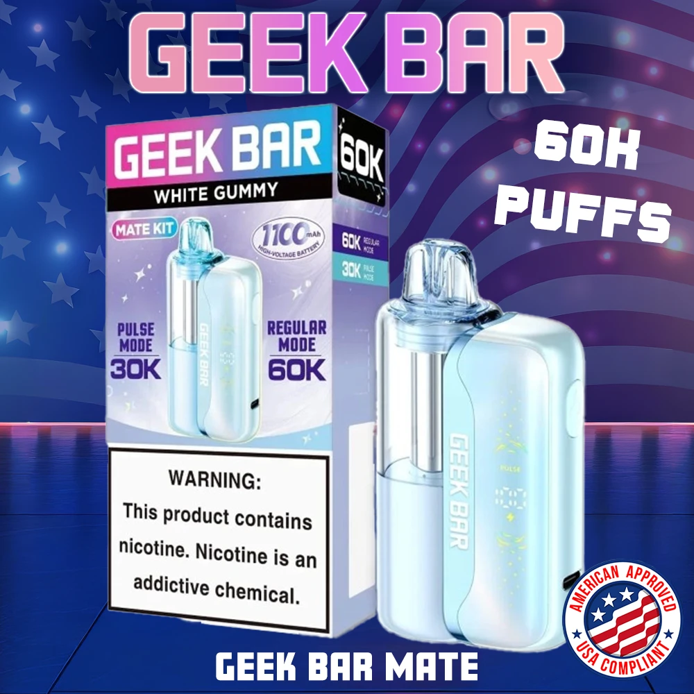 GEEK BAR MATE 60,000 PUFFS DISPOSABLE VAPE (FULL KIT) - DISPLAY OF 5