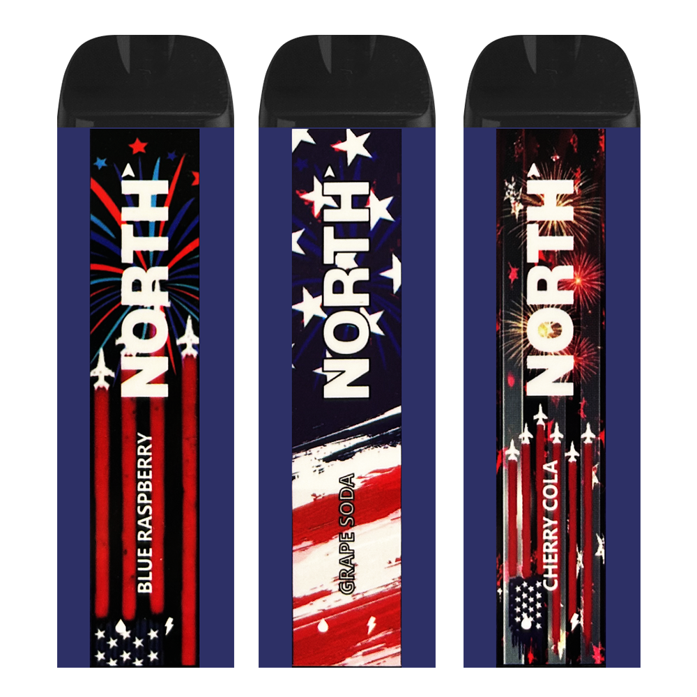 NORTH (USA COMPLIANT) 5000 PUFFS DIPOSABLES VAPE - DISPLAY OF 10