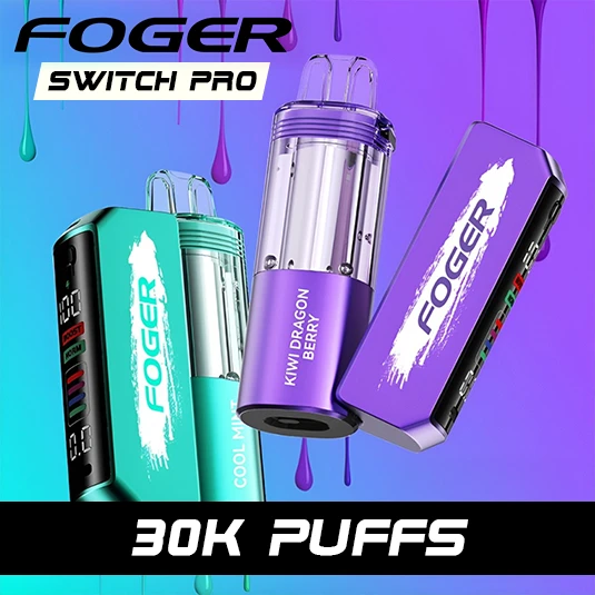 FOGER SWITCH PRO KIT 30,000 PUFFS DISPOSABLE VAPE - DISPLAY OF 5