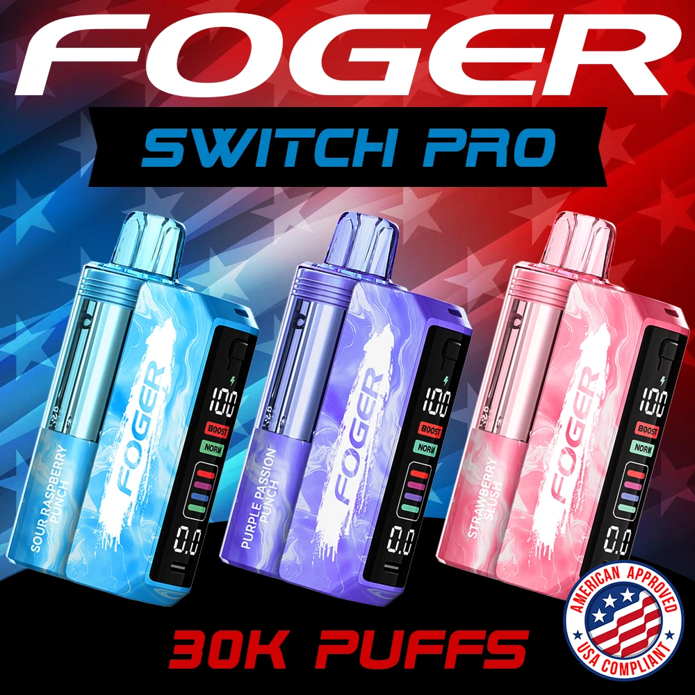 FOGER SWITCH PRO KIT 30,000 PUFFS DISPOSABLE VAPE - DISPLAY OF 5