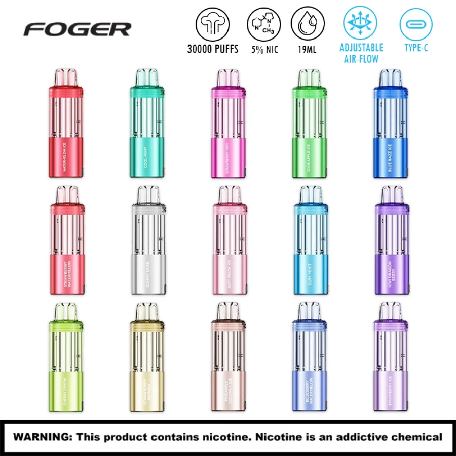 FOGER SWITCH PRO 30,000 PUFFS DISPOSABLE POD - DISPLAY OF 5