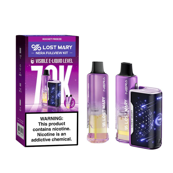 LOST MARY NERA FULLVIEW 70,000 PUFFS DISPOSABLE VAPE (FULL KIT) - DISPLAY OF 5