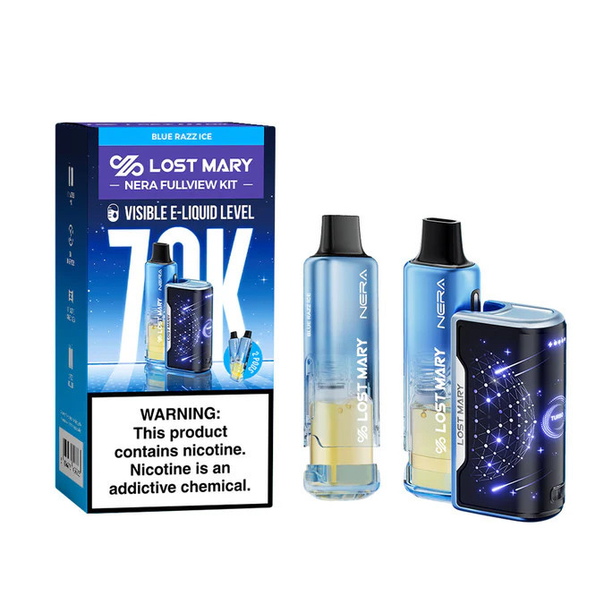 LOST MARY NERA FULLVIEW 70,000 PUFFS DISPOSABLE VAPE (FULL KIT) - DISPLAY OF 5