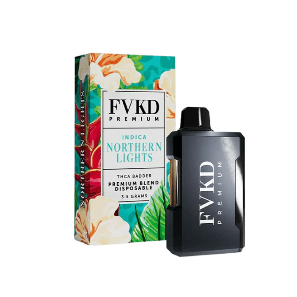 FVKD PREMIUM THC-A BADDER 3.5G DISPOSABLE - DISPLAY OF 6