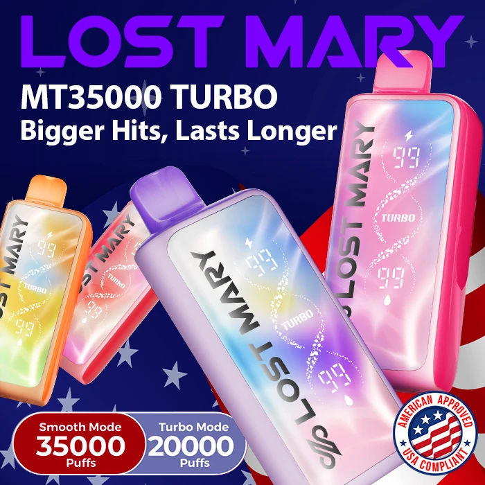 LOST MARY MT35000 TURBO 35,000 PUFFS - DISPLAY OF 5