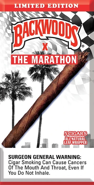 BACKWOODS NATURAL LEAF CIGARS 5-PACK - DISPLAY OF 8