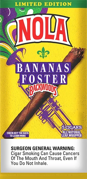 BACKWOODS NATURAL LEAF CIGARS 5-PACK - DISPLAY OF 8