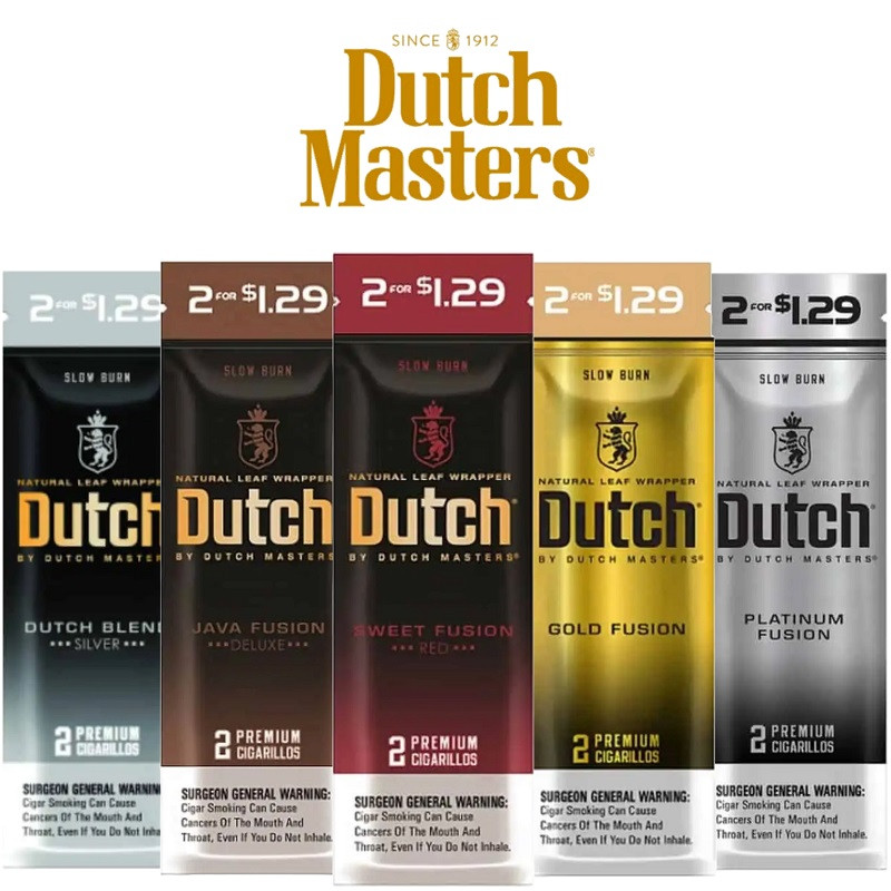 DUTCH NATURAL LEAF CIGARS 2-PACK - DISPLAY OF 30