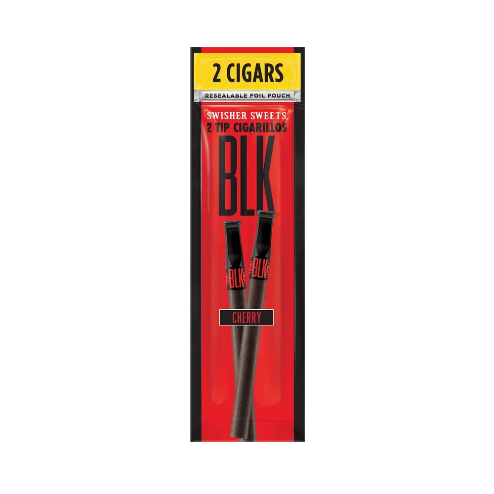 SWISHER SWEETS BLK TIP NATURAL LEAF CIGARS 2-PACK - DISPLAY OF 15