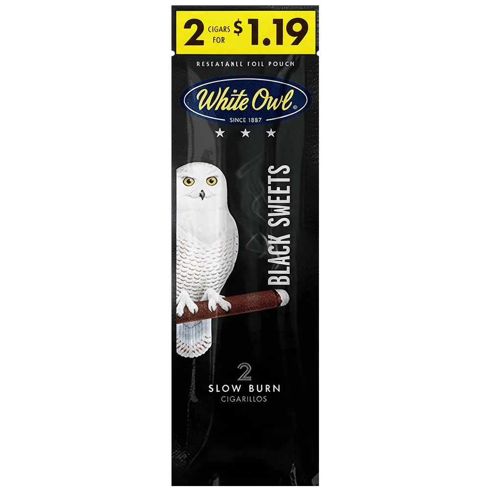 WHITE OWL NATURAL LEAF CIGARS 2-PACK - DISPLAY OF 30