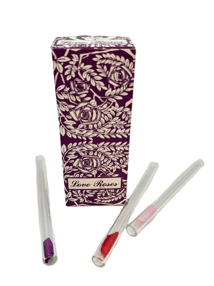 LOVE ROSE GLASS PIPE 6" - DISPLAY OF 252.9