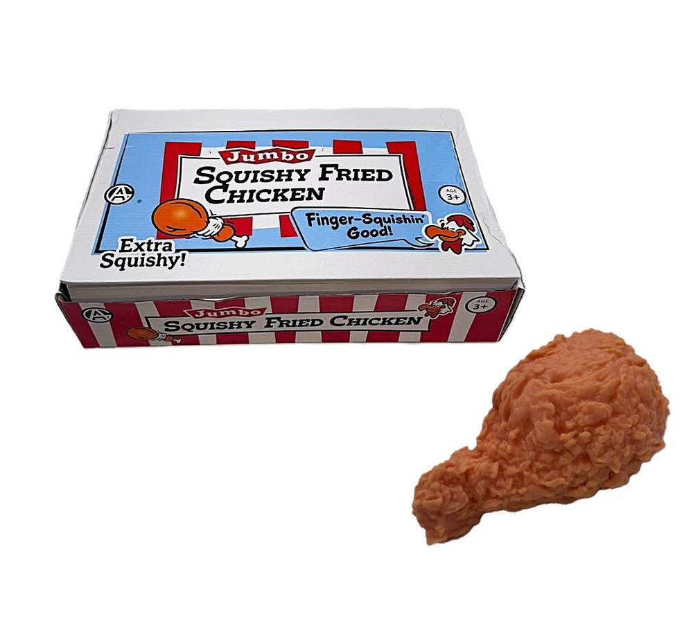 JUMBO FRIED CHICKEN EXTRA SQUISH TOY - DISPLAY OF 6
