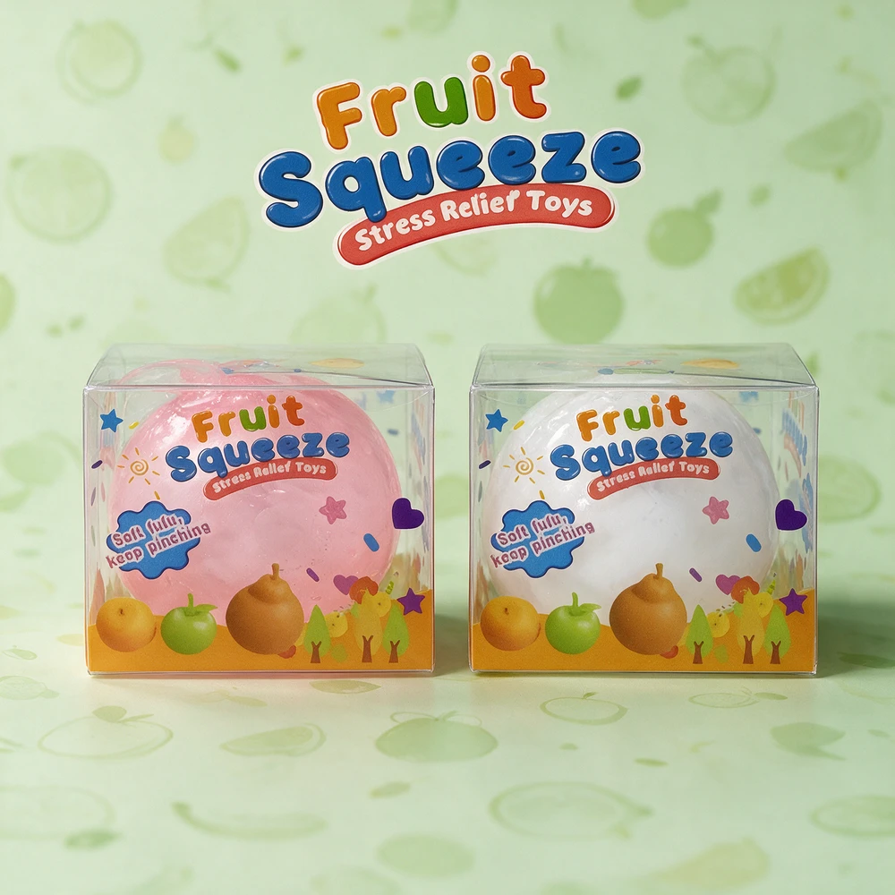 FRUITY SQUEEZE SQUISH TOY - DISPLAY OF 12