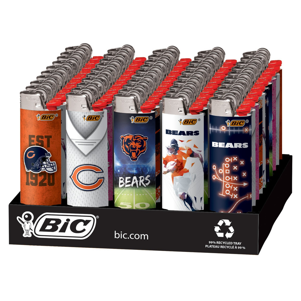 BIC NFL CHICAGO BEARS LIGHTER DISPLAY - 50CT