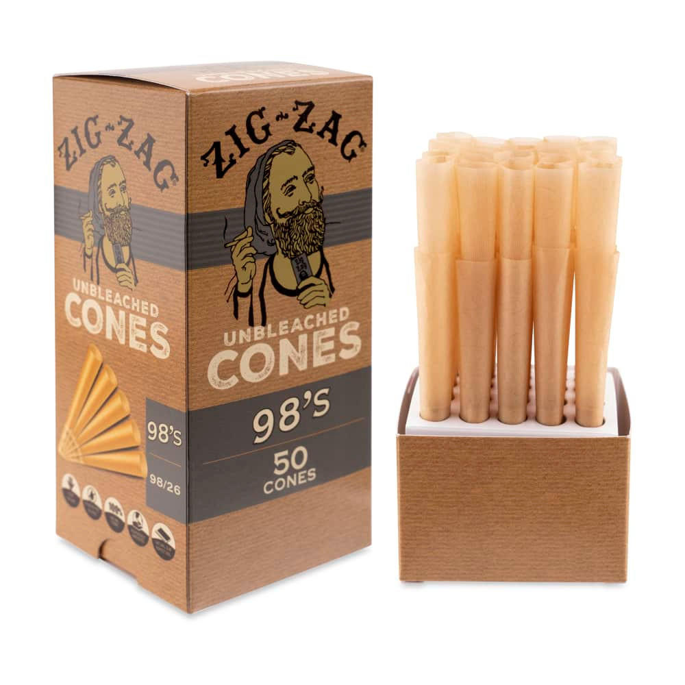 ZIG-ZAG UNBLEACHED CONES 98S SIZE
