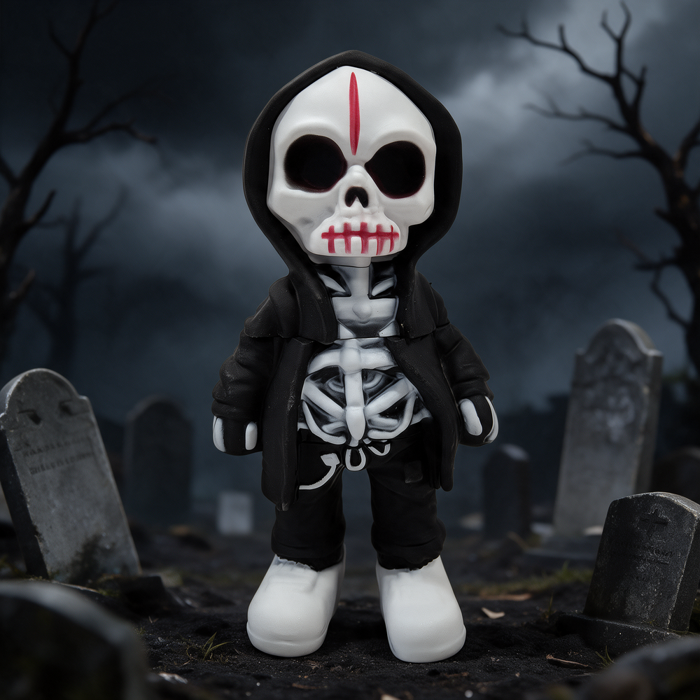 SKULLMAN 3-PARTS GRINDER MULTI COLOR - DISPLAY OF 6