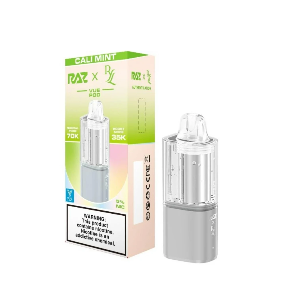 RAZ VUE X RYL 70,000 PUFFS DISPOSABLE VAPE (POD ONLY) - DISPLAY OF 5
