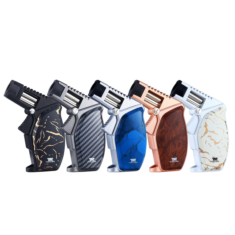 TAZ SINGLE FLAME ANGLE TORCH LIGHTER - DISPLAY OF 6 (TAZ-1031)