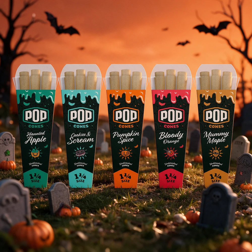 POP CONES UNBLEACHED VARIETY PACK (SCARY PACK) - DISPLAY OF 25