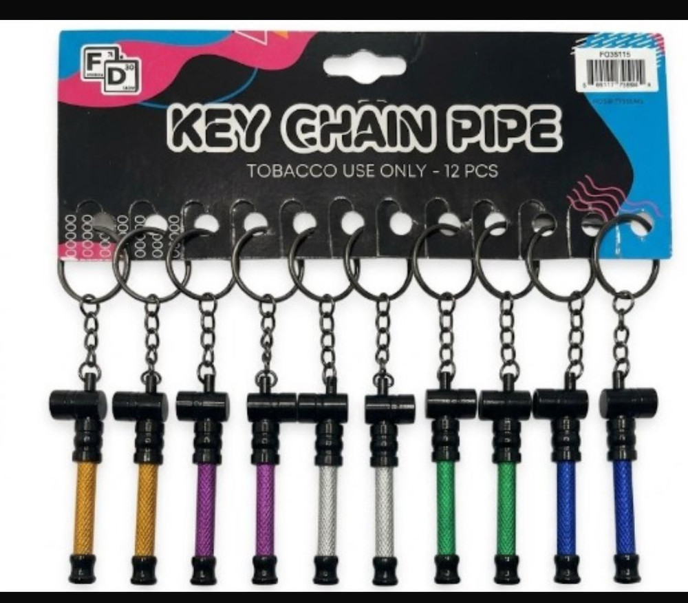 KEY CHAIN PIPE 12-PACK - DISPLAY OF 10