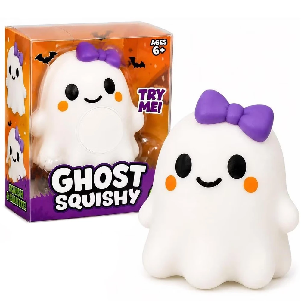 CRAZY FUN XL GHOST SQUISH TOY - DISPLAY OF 6