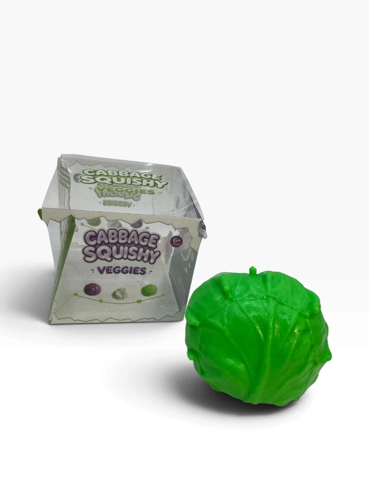 CRUNCHY CABBAGE SQUISH TOY - DISPLAY OF 12