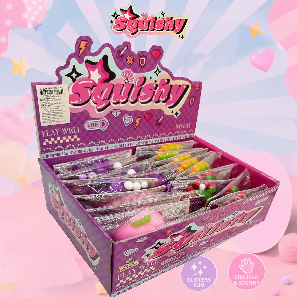 SQUISHY FRUITS SQUISH TOY - DISPLAY OF 20