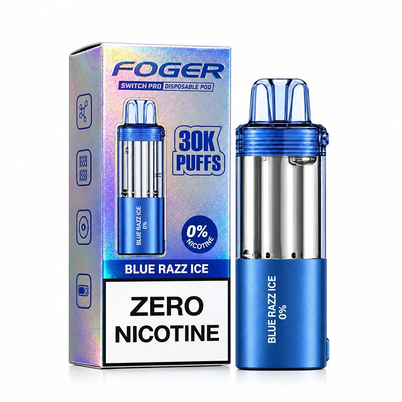 FOGER SWITCH PRO ZERO NICOTINE (USA COMPLAINT) 30,000 PUFFS DISPOSABLE (POD ONLY) - DISPLAY OF 5