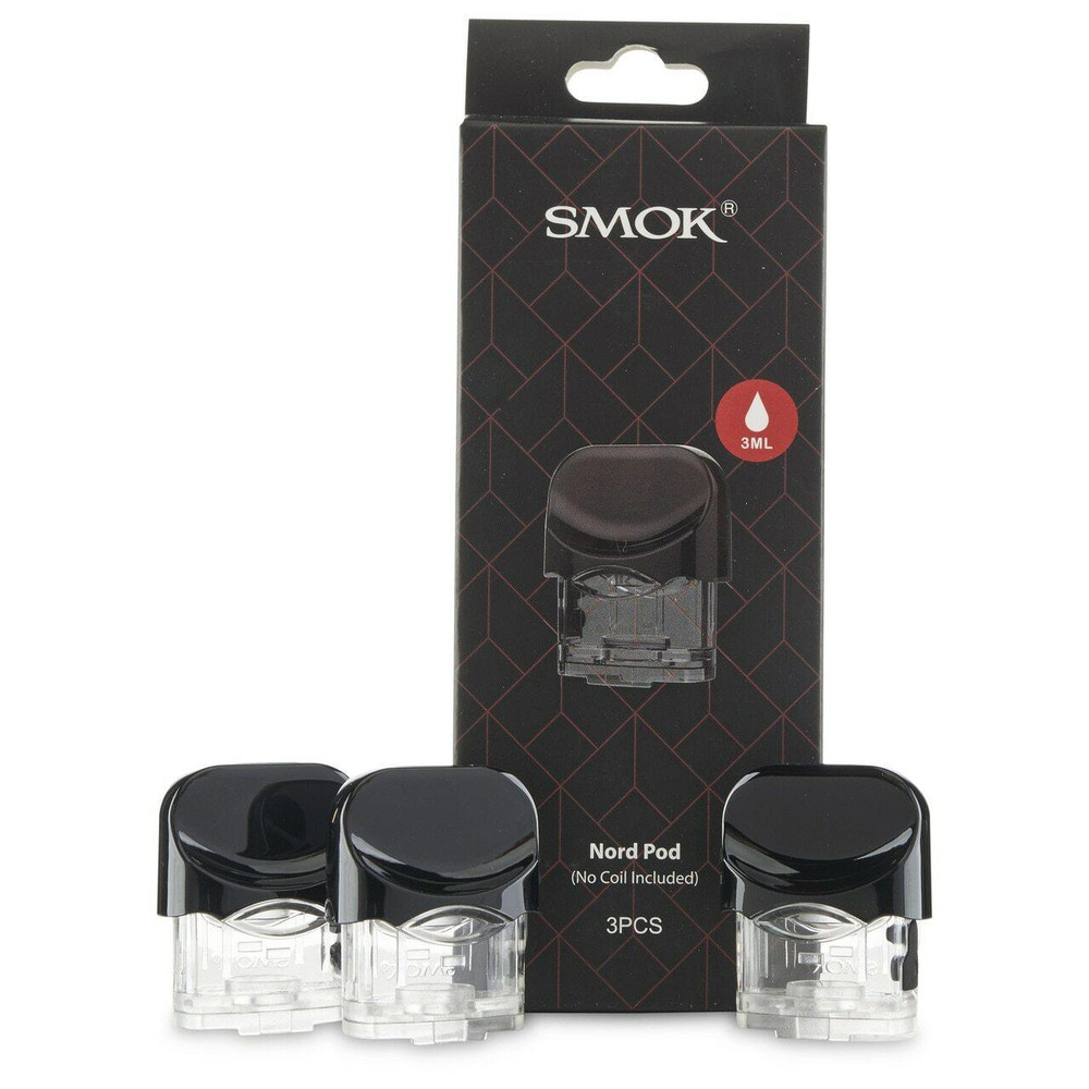 SMOK NORD 3ML REPLACEMENT POD WITHOUT COIL - 3 PACK