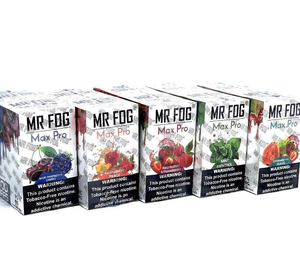 MR FOG MAX PRO 5percent DISPOSABLE DEVICE 7ML 2000 PUFFS - DISPLAY OF 10CT