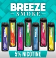  BREEZE SMOKE PRO EDITION 5% DISPOSABLE DEVICE 6ML (2000 PUFFS) - DISPLAY OF 10CT 