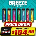 BREEZE SMOKE PRO EDITION 5% DISPOSABLE DEVICE 6ML (2000 PUFFS) - DISPLAY OF 10CT