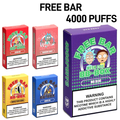 FREE BAR 5% NIC RECHARGEABLE DISPOSABLE 10ML 4000 PUFFS - 10CT DISPLAY