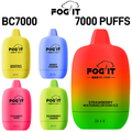 FOG IT BAR 5% BC7000 RECHARGEABLE DISPOSABLE 7000 PUFFS 15ML - 10CT DISPLAY