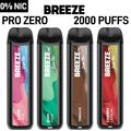BREEZE SMOKE PRO ZERO NIC DISPOSABLE DEVICE 6ML (2000 PUFFS) - DISPLAY OF 10CT
