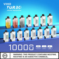 VIHO TURBO 10K 17ML 10000 PUFFS DISPOSABLE VAPE - DISPLAY OF 5