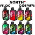 NORTH FT12000 DISPOSABLE VAPE - 12000 PUFFS - DISPLAY OF 10CT