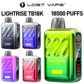 LIGHTRISE TB18K *POWERED BY LOST VAPE* 18,000 PUFFS DISPOSABLE VAPE 18ML - DISPLAY OF 5